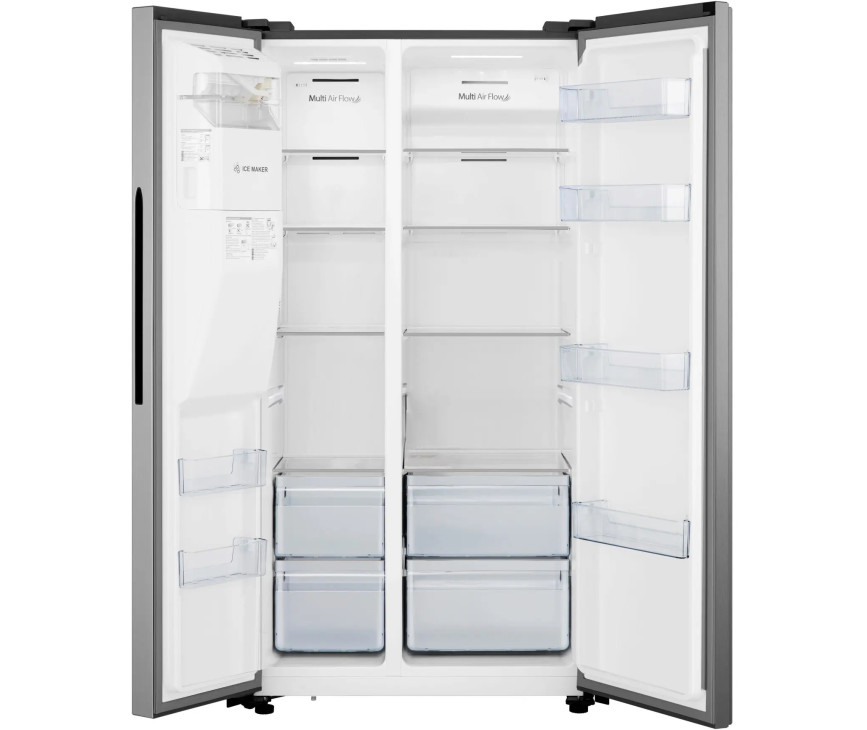 Hisense RS5P535NPCE side-by-side koelkast - rvs