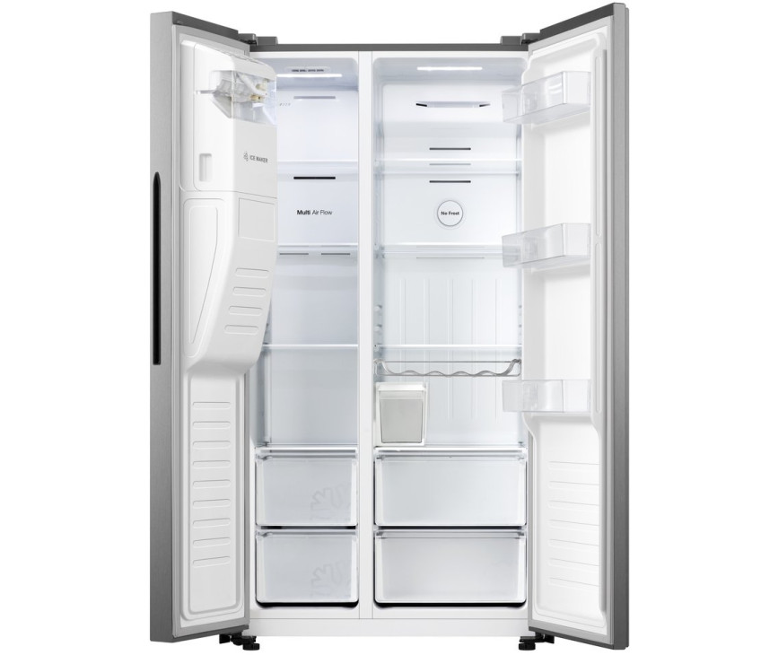 Hisense RS650N4AC1 side-by-side koelkast - rvs-look