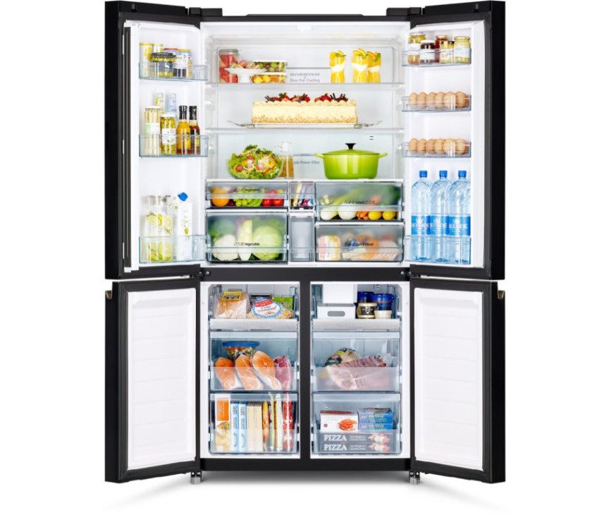 Hitachi R-WB640PRU1 side-by-side koelkast - zwart glas