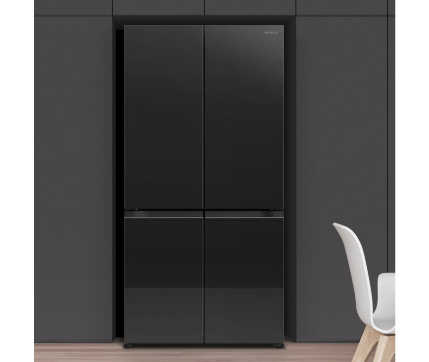 Hitachi R-WB640PRU1 side-by-side koelkast - zwart glas