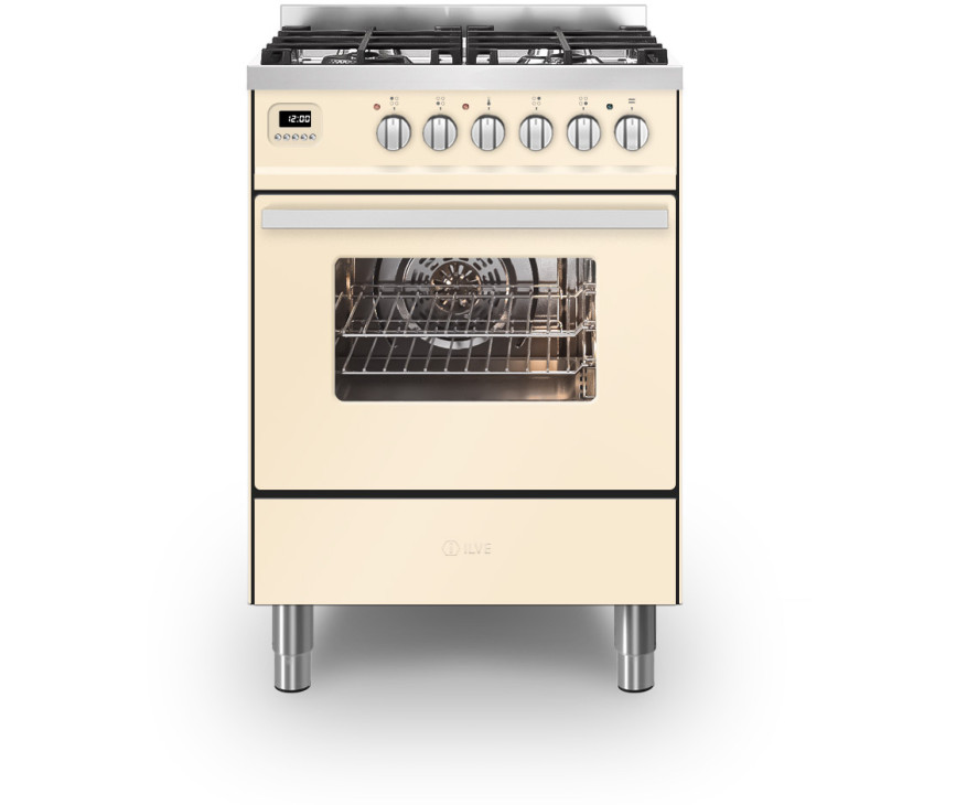 Ilve L06WMP/AW fornuis antiek wit - 60 cm. breed