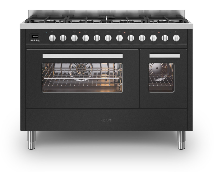 Ilve L128WMP/MG fornuis mat grafiet - 120 cm. breed