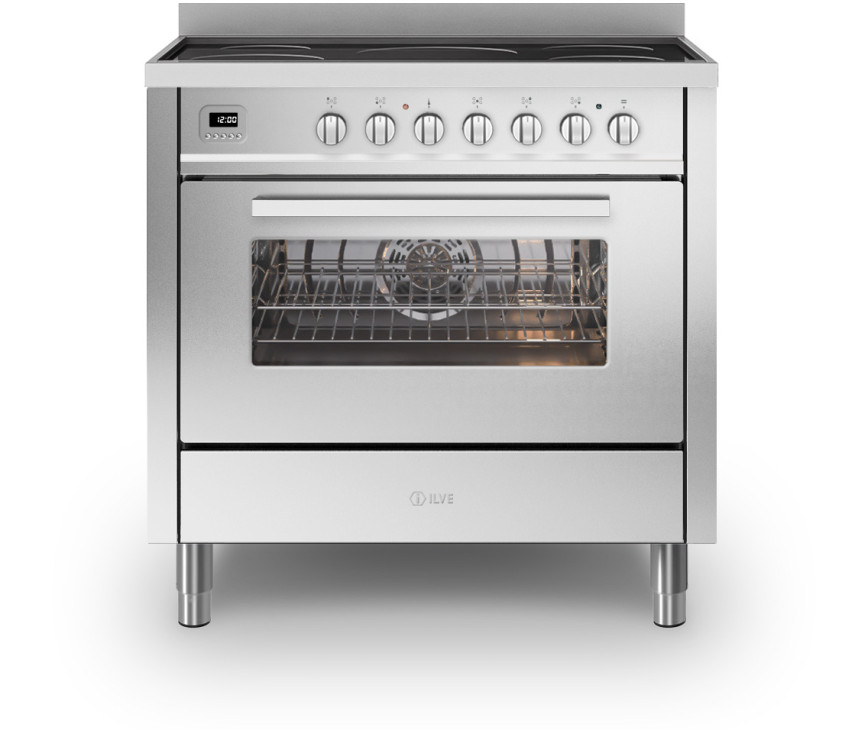 Ilve LBI09WMP/SS fornuis inductie rvs - 90 cm. breed