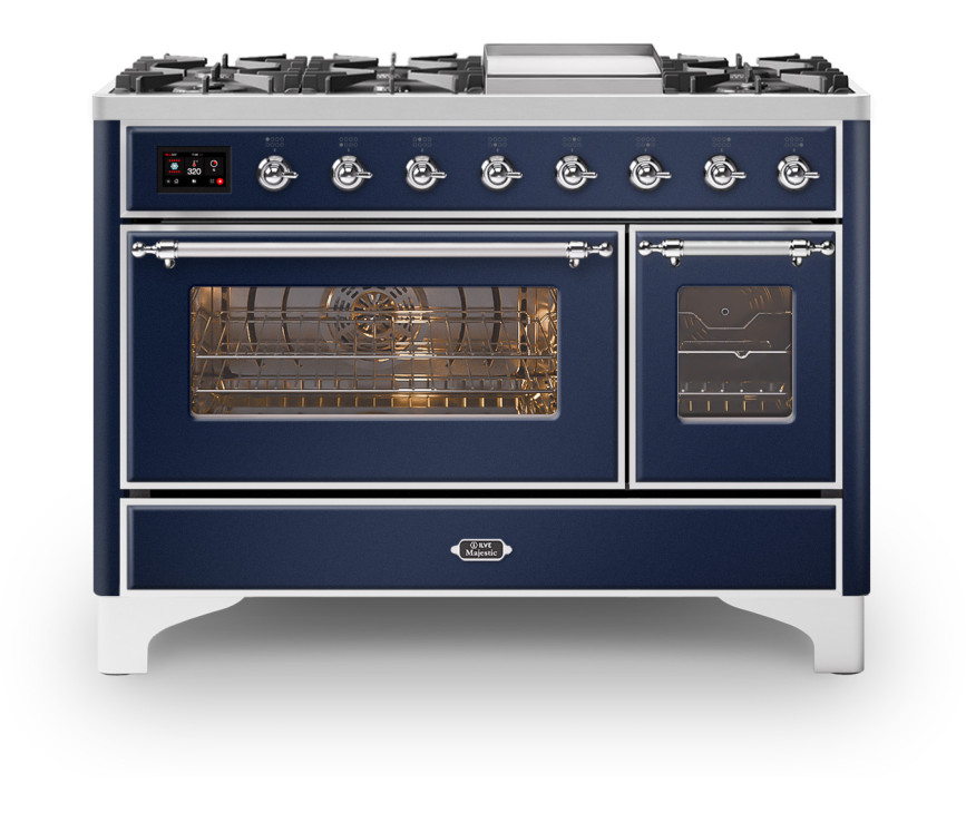 Ilve M12FDNE3/MB fornuis - blauw - 120 cm. breed