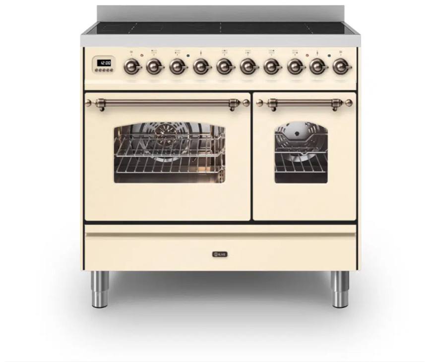 Ilve PDI096NE3/AWP fornuis inductie - brons