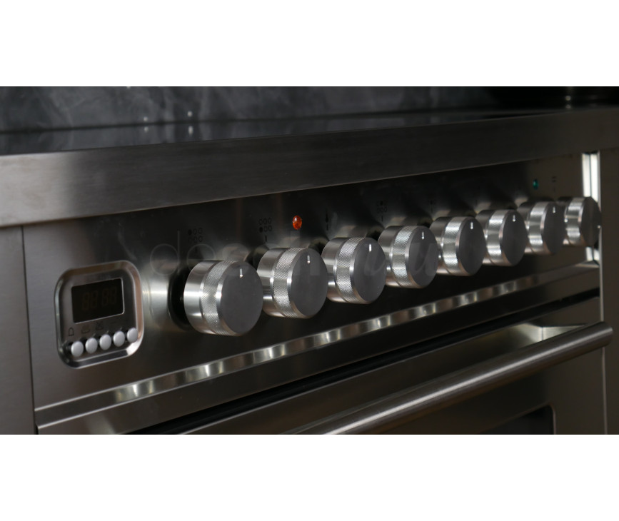 Ilve PI09WE3/SS fornuis inductie rvs - 90 cm. breed