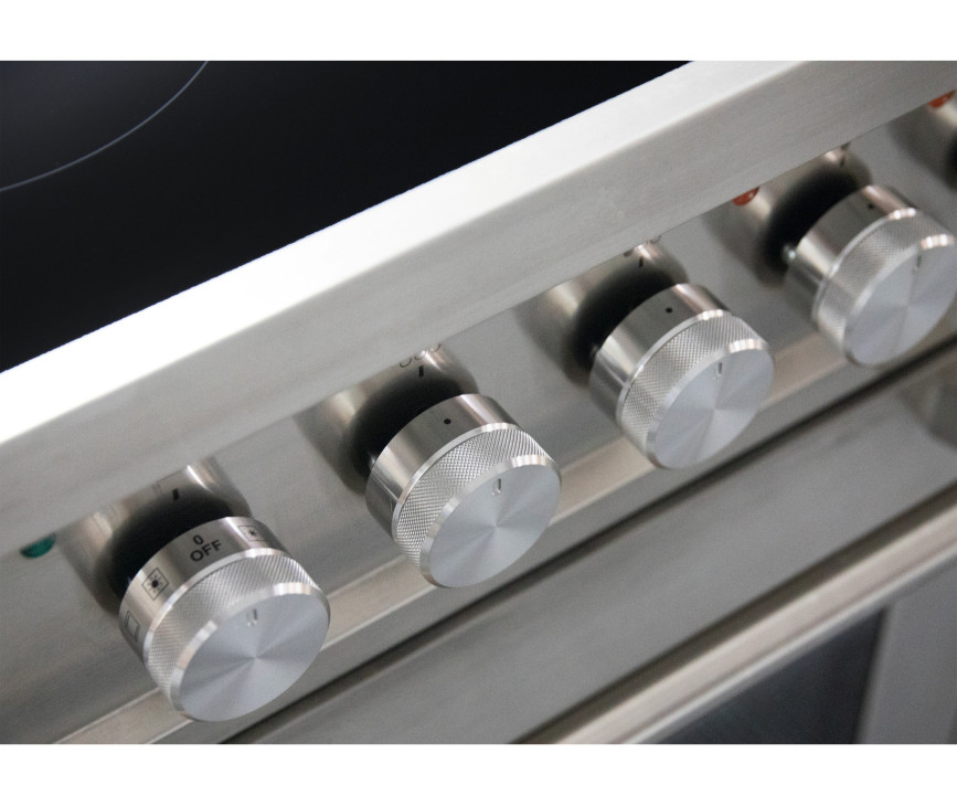Ilve PI09WE3/SS fornuis inductie rvs - 90 cm. breed
