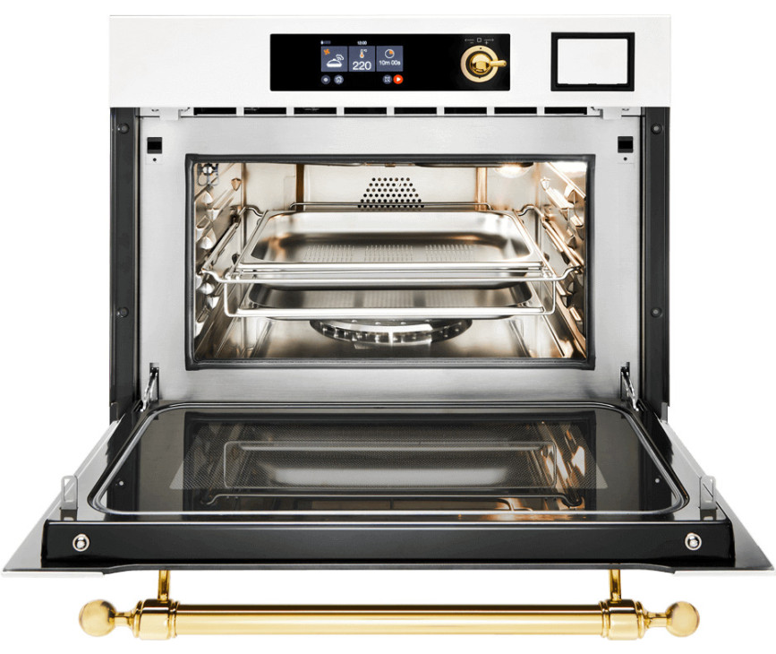 Ilve 645SNHSW/MGC combi-stoomoven met magnetron inbouw grafiet