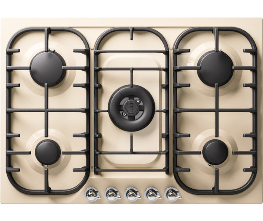 Ilve HCB70CN/AWC kookplaat inbouw antiek wit - 70 cm. breed