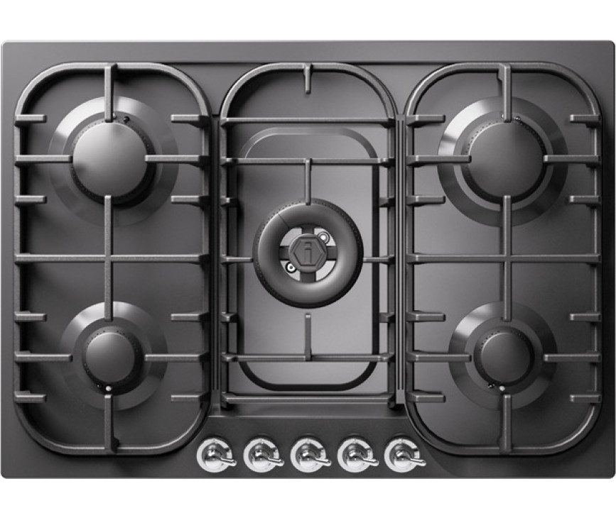 Ilve HCB70CN/MGC kookplaat inbouw grafiet - 70 cm. breed