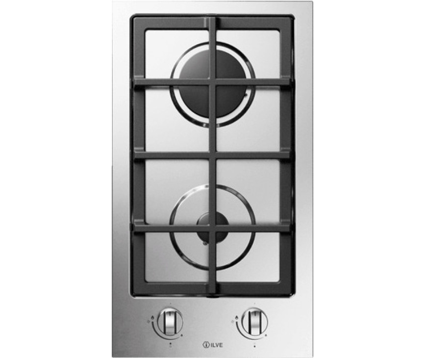 Ilve HCL30K/SS kookplaat inbouw rvs - 30 cm. breed