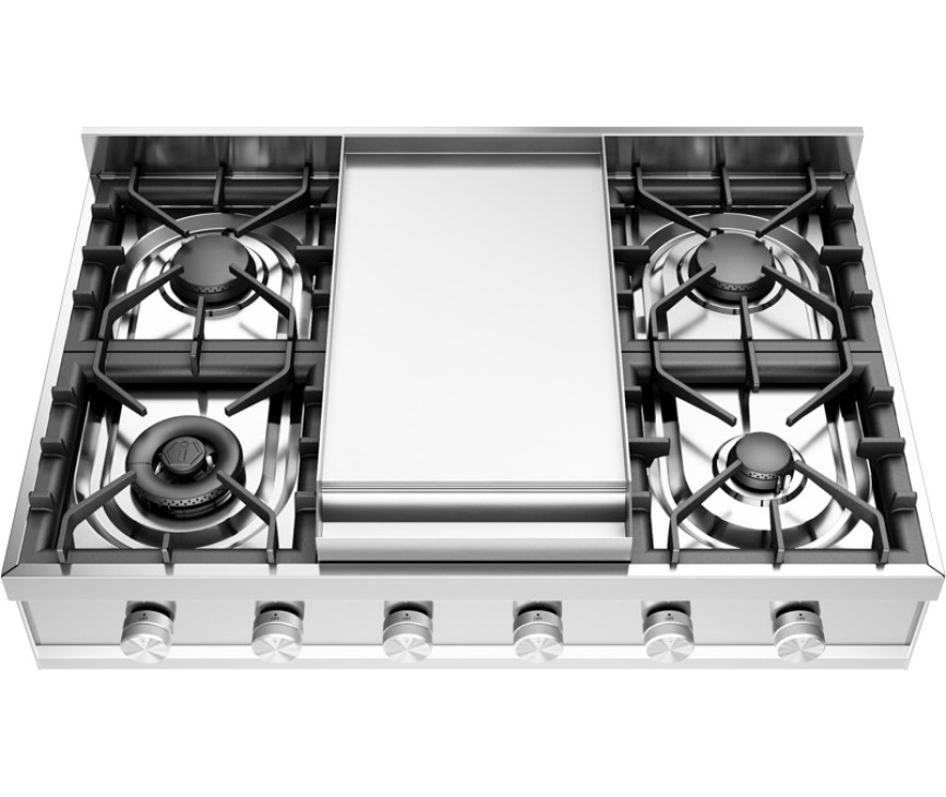 Ilve HCP90FD/SS kookplaat inbouw rvs - 90 cm. breed