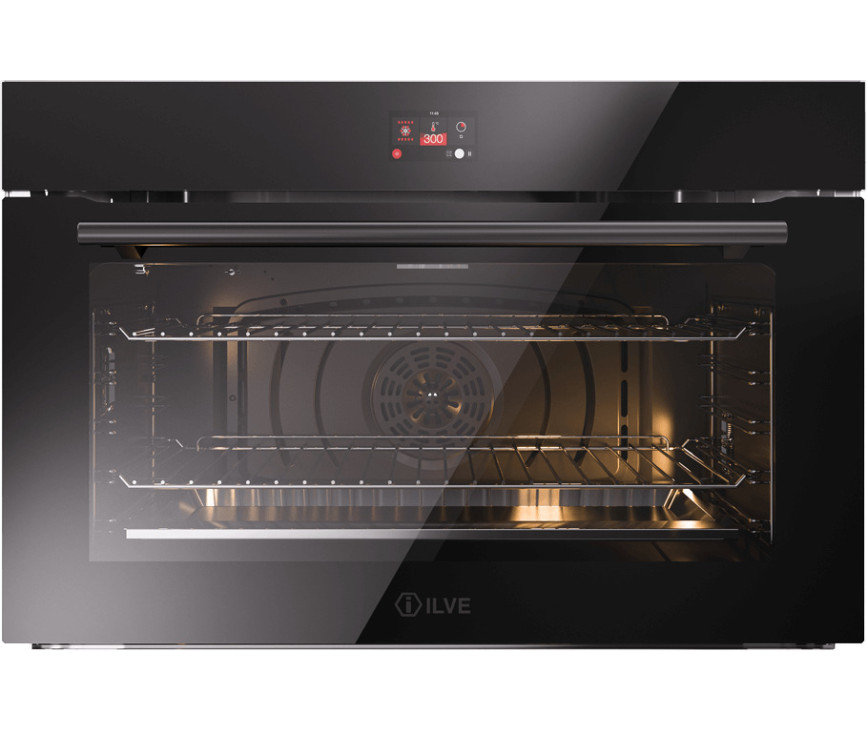 ILVE OV91STCT3/BK inbouw oven zwart - 90 cm. breed