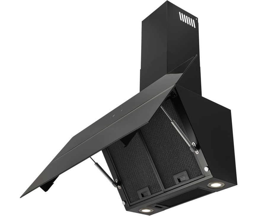 Inventum AKD9015GTZ schuine afzuigkap - 90 cm - zwart