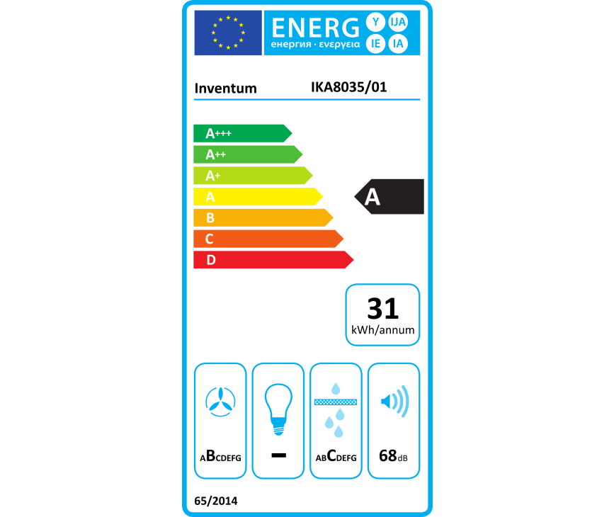 Inventum IKA8035 inbouw inductie kookplaat met afzuiging