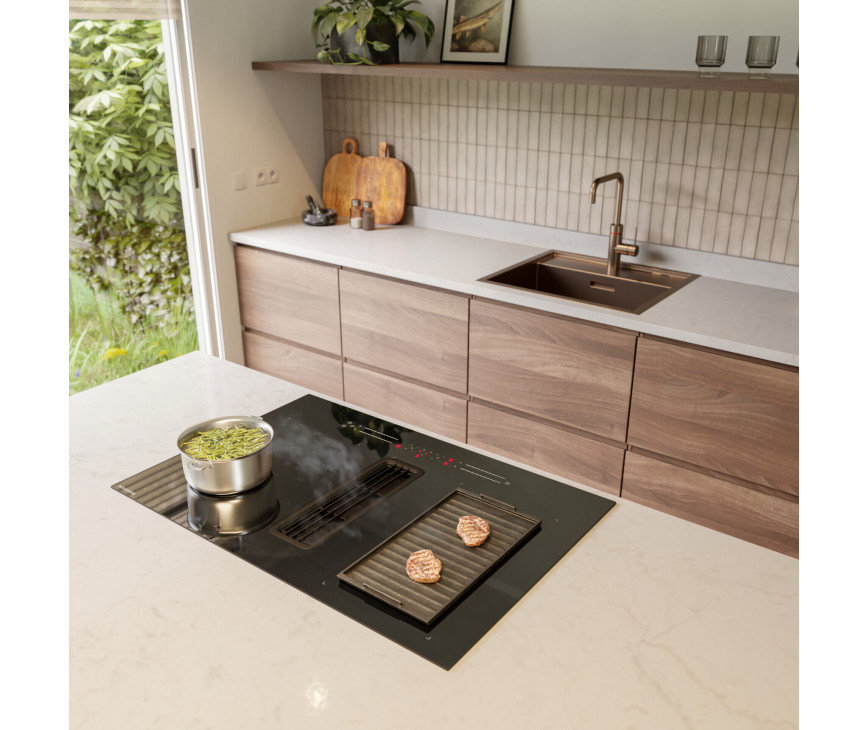 Inventum IKA8035 inbouw inductie kookplaat met afzuiging
