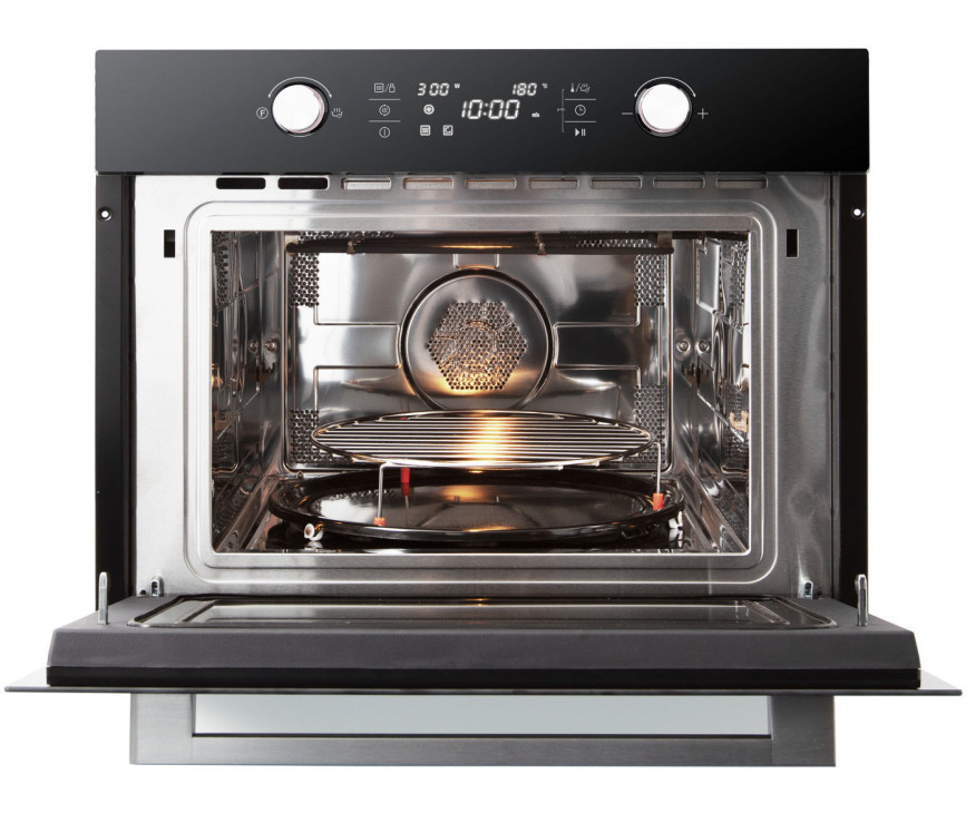 Inventum IMC6044GK inbouw combi-magnetron - zwart glas