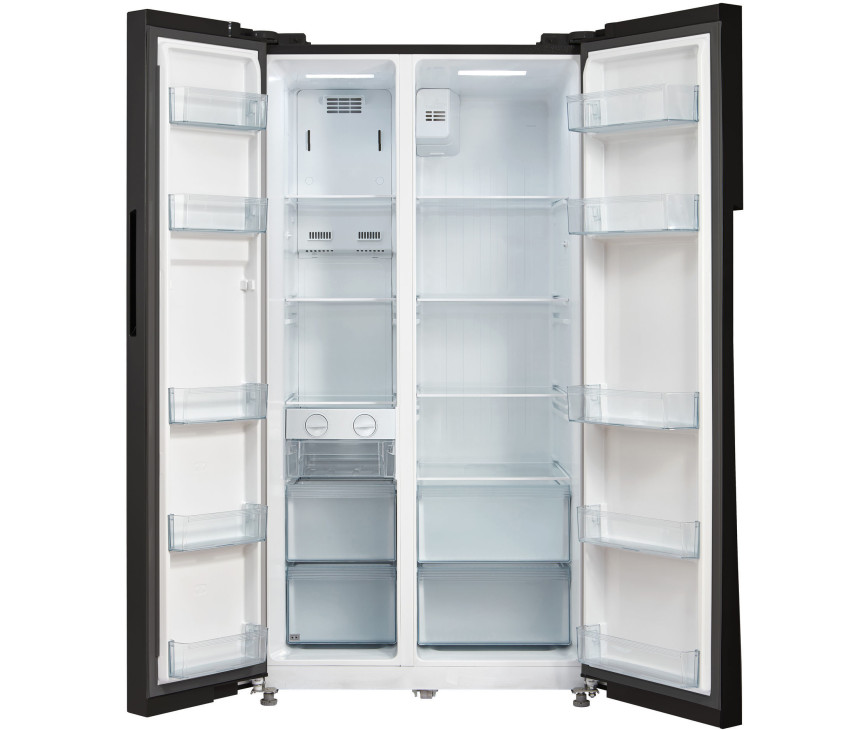 Inventum SKV0178B side-by-side koelkast - zwart