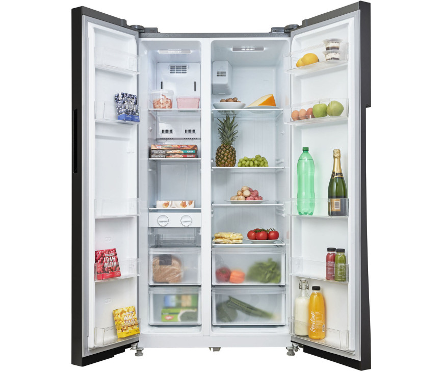 Inventum SKV0178B side-by-side koelkast - zwart