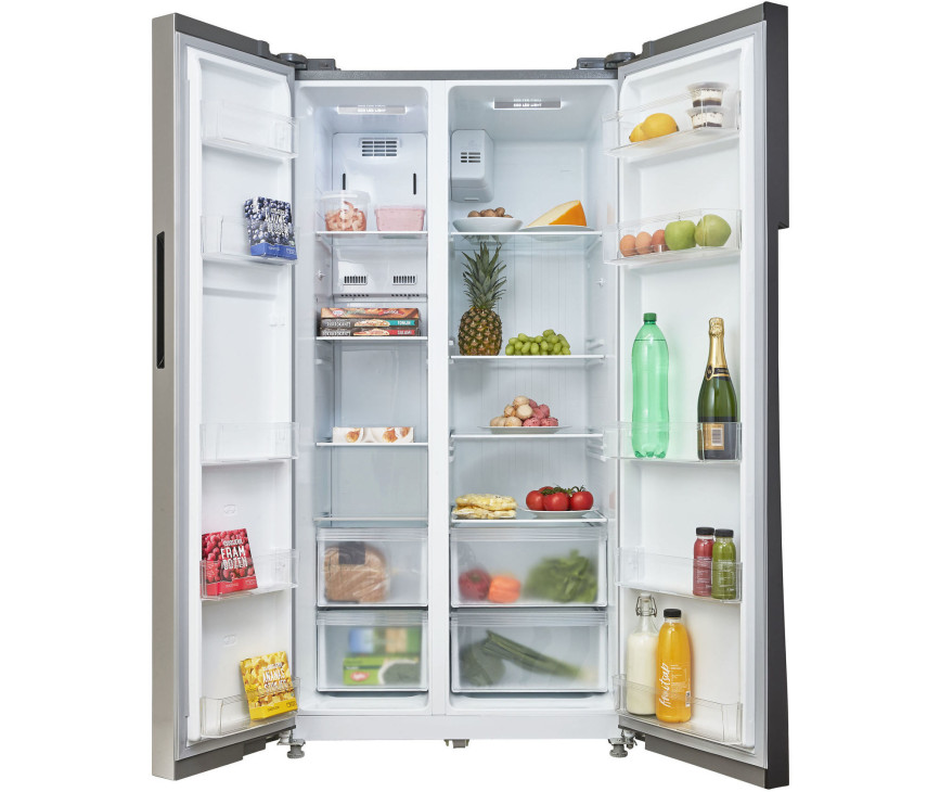 Inventum SKV0178R side-by-side koelkast - roestvrijstaal - nofrost