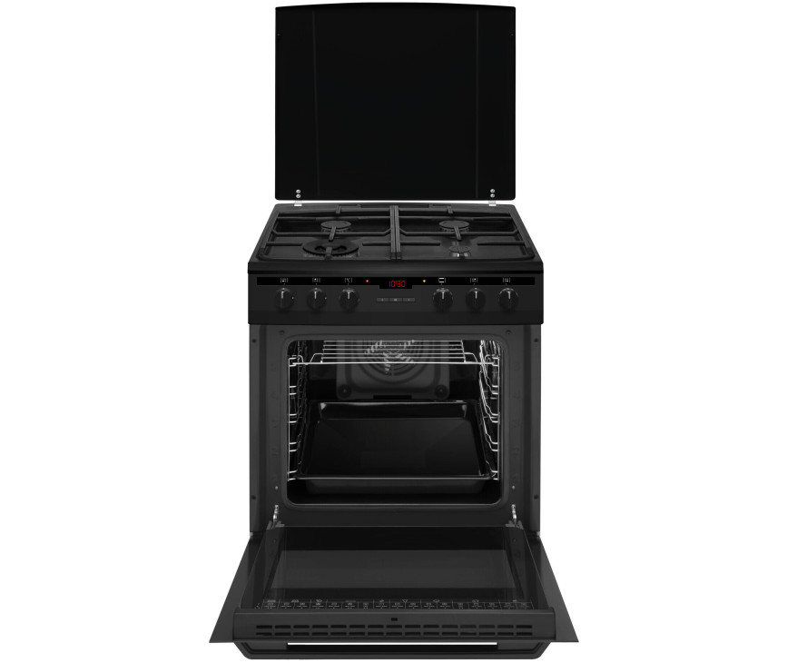 Inventum VFG6034WGZWA gas fornuis - mat-zwart