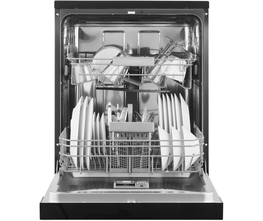 Inventum VVW6036AB vrijstaande vaatwasser - zwart - 44 dB