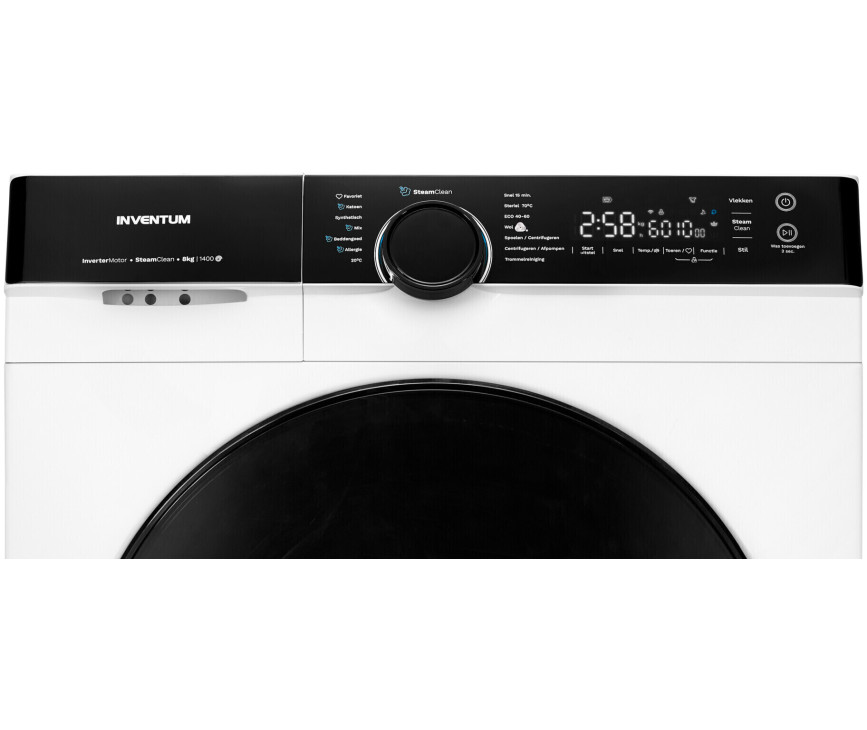 Inventum VWM8010W wasmachine met 1400 toeren en 8 kg. 