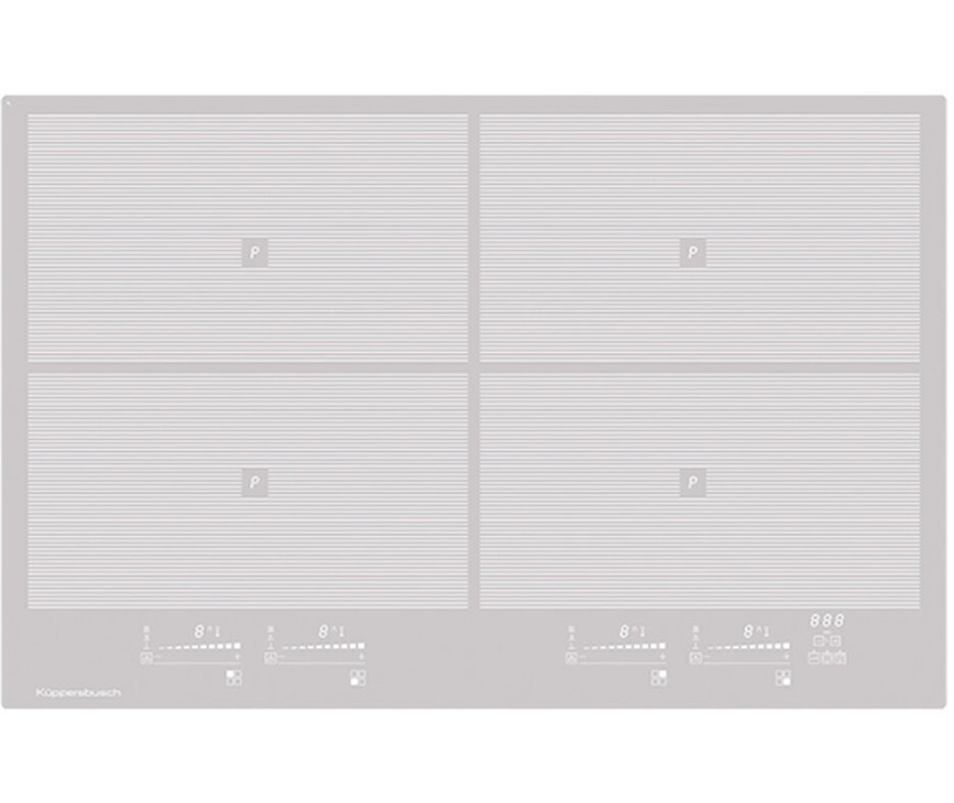 Kuppersbusch KI8800.0GR inductie kookplaat - 80 cm. - grijs