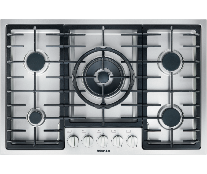 Miele KM2334 inbouw gas kookplaat - 77 cm. breed