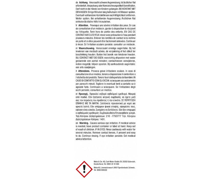 Miele Ultraphase 2 wasmiddel