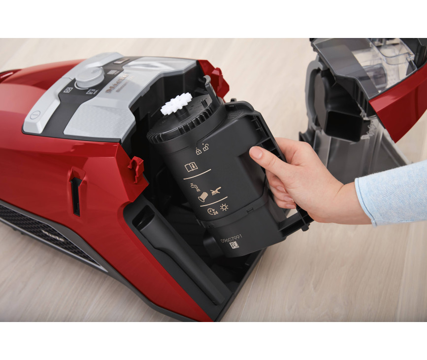 Miele Blizzard Red PowerLine Mangorood stofzuiger zonder stofzak