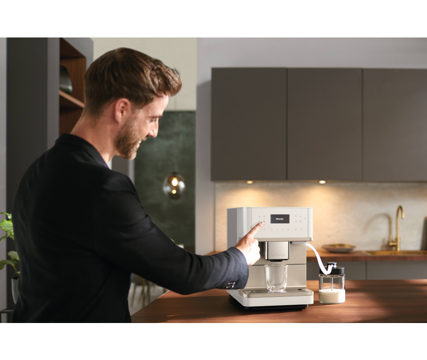 Miele CM6360 Lotuswit CleanSteelMetallic - vrijstaande koffiemachine