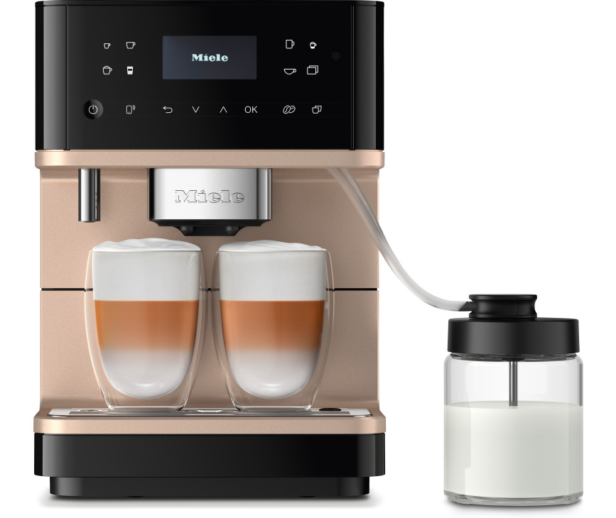 Miele CM6360 Obsidiaanzwart CleanSteelMetallic - vrijstaande koffiemachine