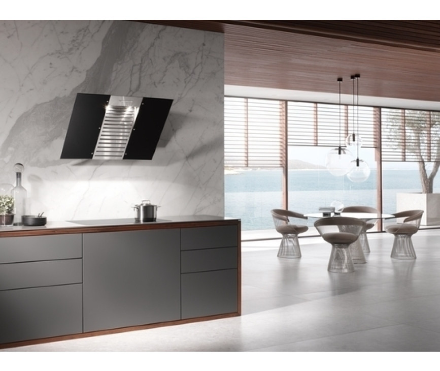 Miele DA6096W schuine wand afzuigkap - zwart - 90 cm