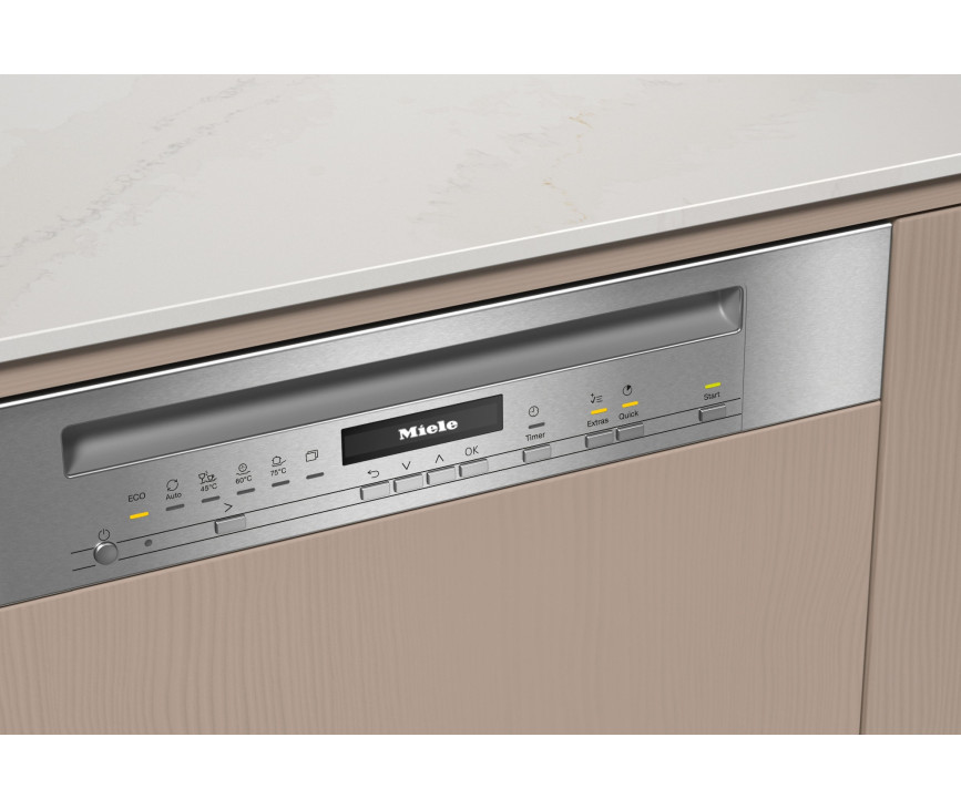 Miele G 7210 Sci clst inbouw vaatwasser - half geintegreerd - rvs paneel