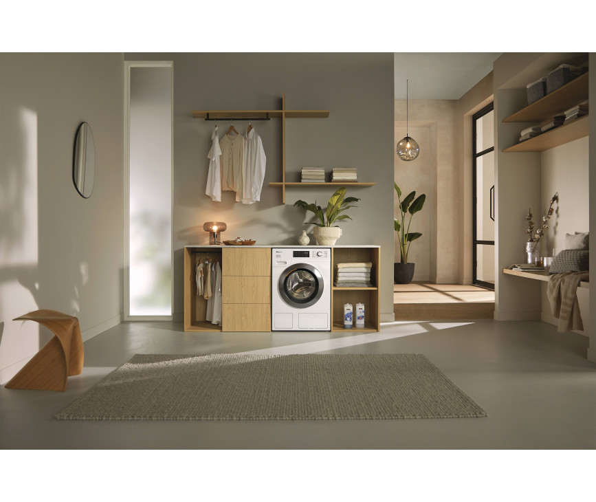 Miele WEF674WPS wasmachine met TwimDos (automatische dosering)