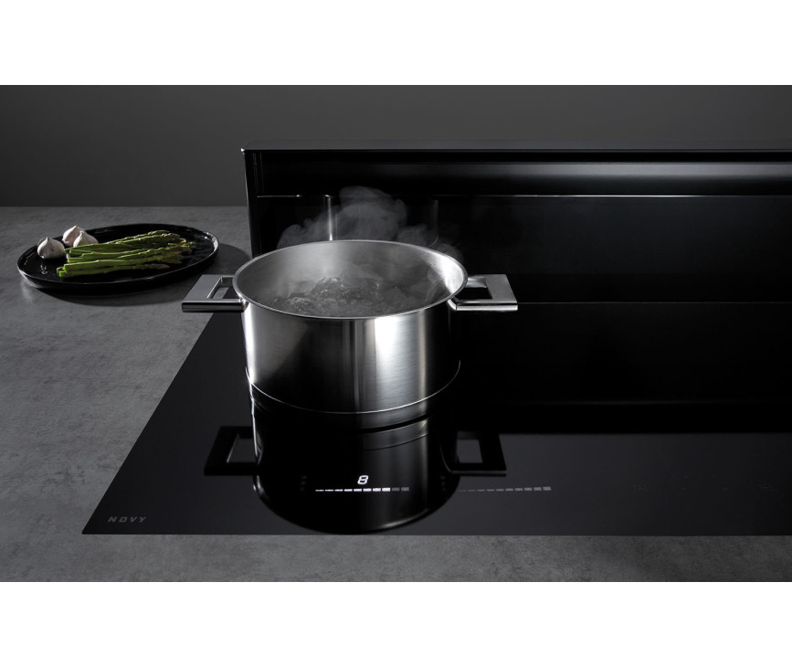 Novy 1821 inductie kookplaat met afzuiging inbouw