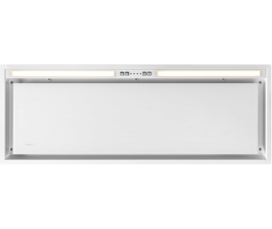 Novy 26080 inbouw afzuigkap - Vision - wit glas - 90 cm. breed