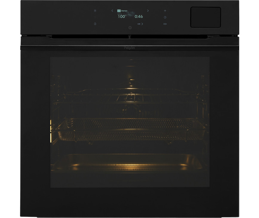 Pelgrim OFS860 inbouw combi-stoomoven - zwart