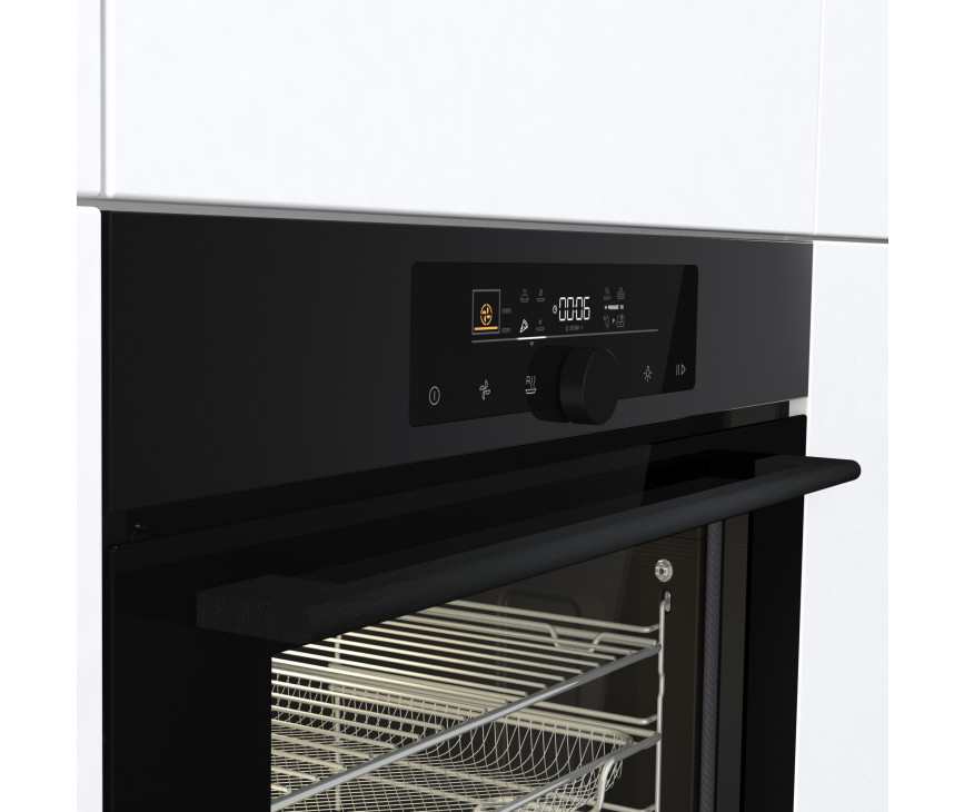 Pelgrim OPP560MAT inbouw oven met pizza functie - matzwart