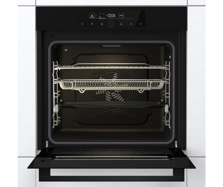 Pelgrim OPP560MAT inbouw oven met pizza functie - matzwart