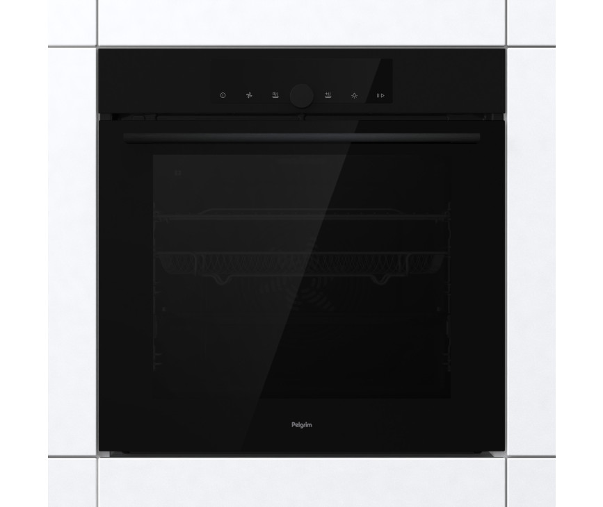 Pelgrim OPP560MAT inbouw oven met pizza functie - matzwart
