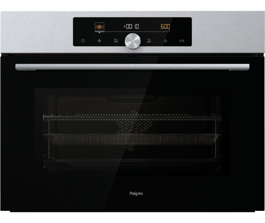 Pelgrim OM540RVS inbouw oven met magnetron