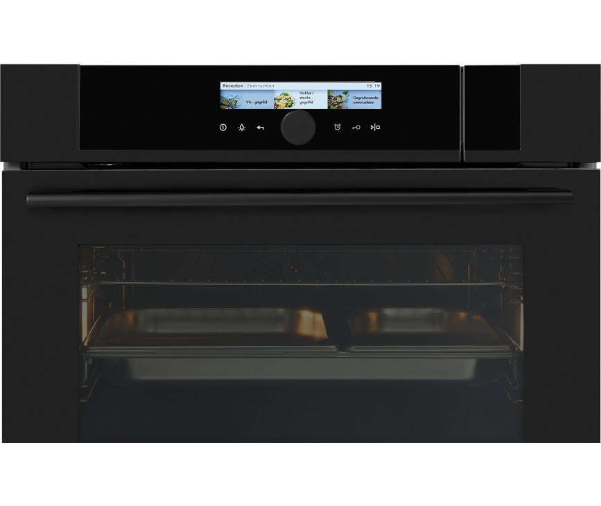 Pelgrim OVS834MAT inbouw combi-stoomoven - mat-zwart
