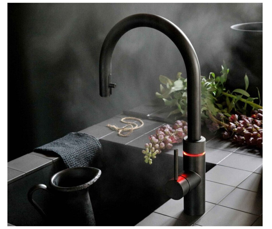 Quooker COMBI+ Flex ZWART- kokend water kraan met boiler