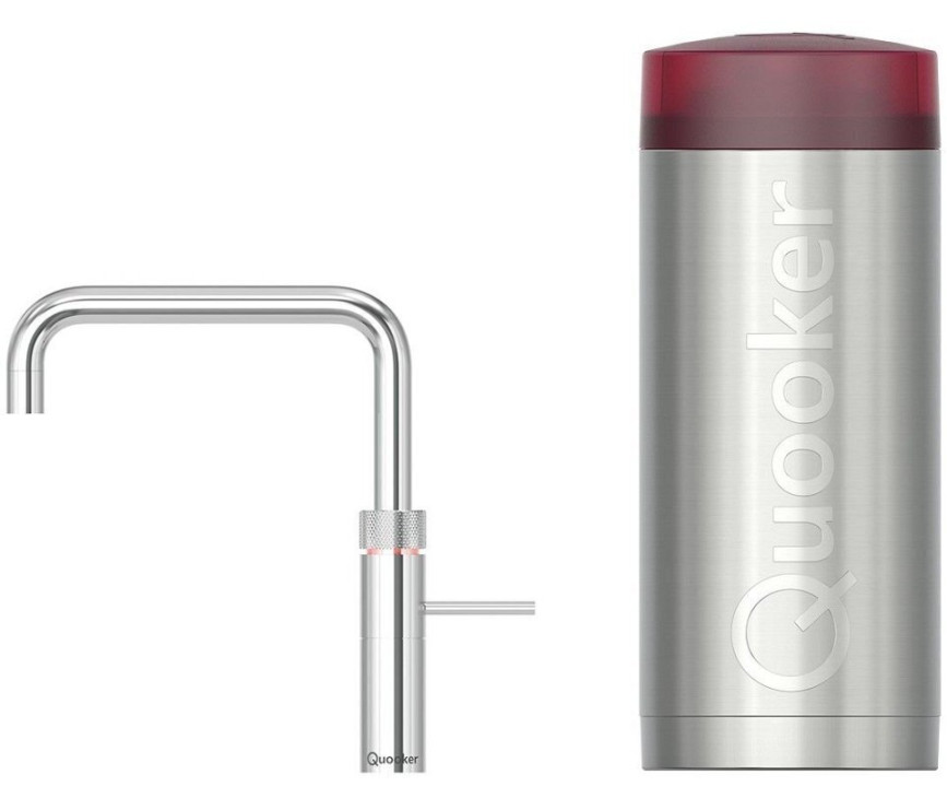 Quooker COMBI+ Fusion Square CHROOM - kokend water kraan