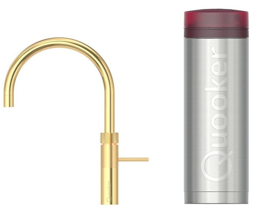 Quooker PRO3 Fusion Round GOUD - kokend water kraan