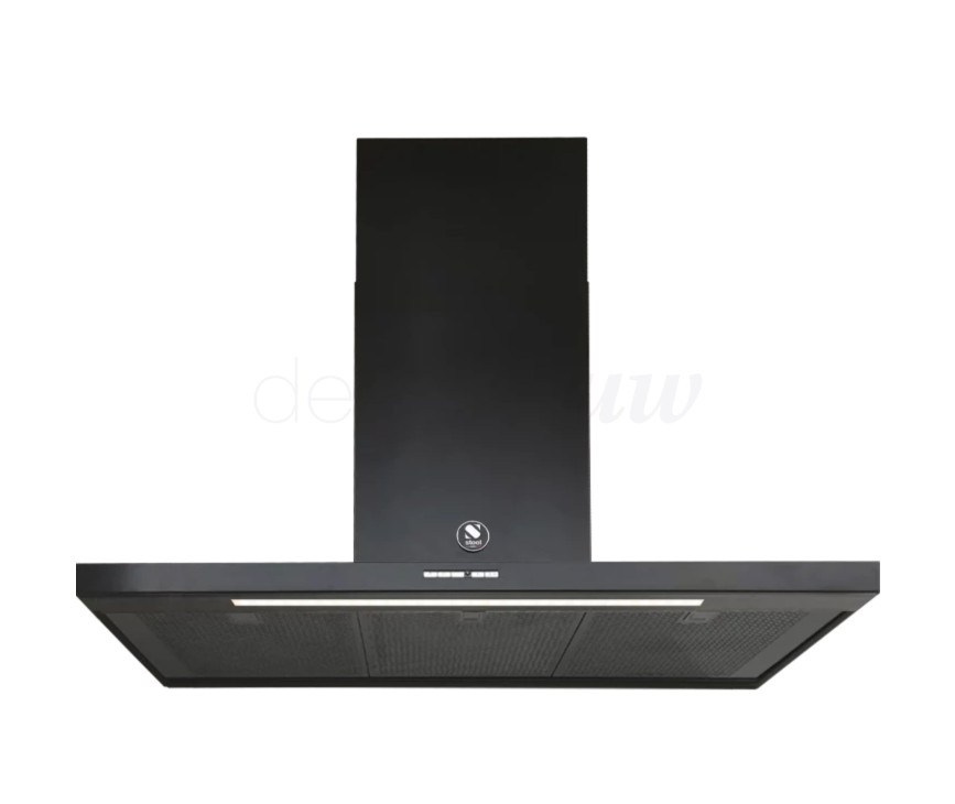 Steel EKL100 NF wand afzuigkap - Enfasi-serie - All-Black