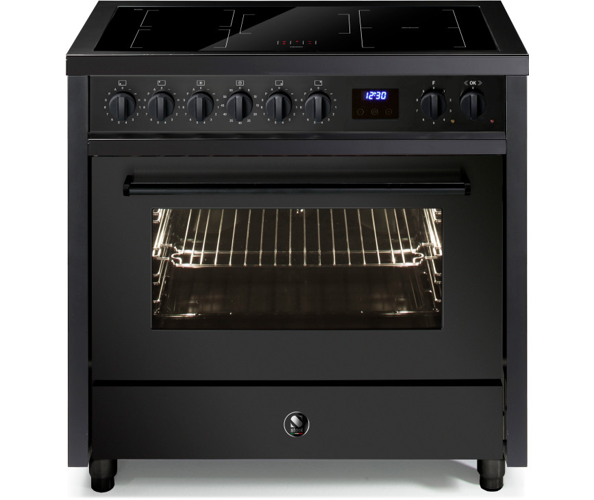 Steel EQ9F-5FI NF Enfasi inductie fornuis zwart - All Black serie