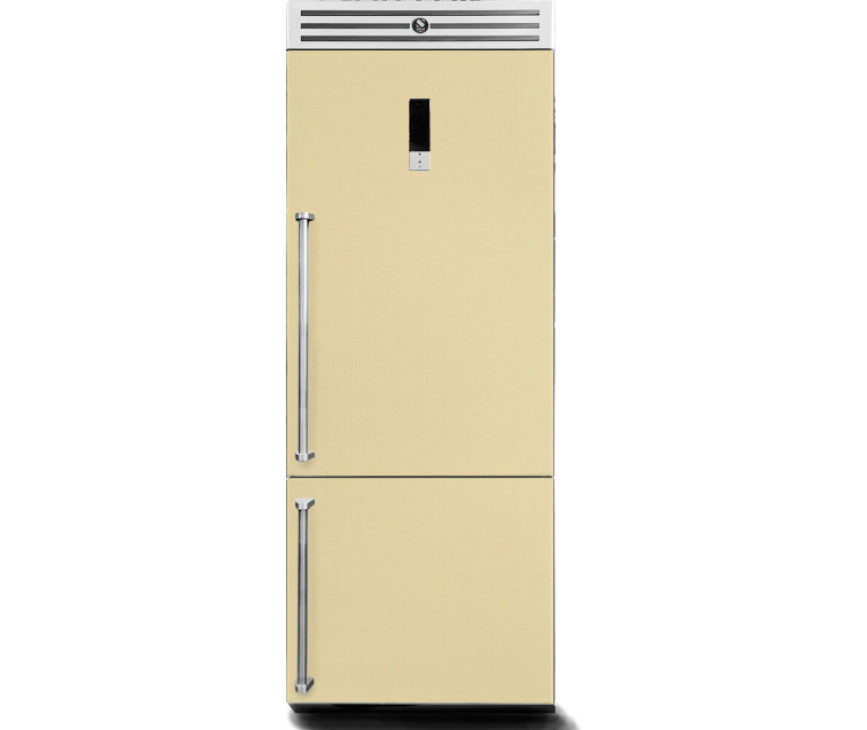 Steel GQFR-7 SX koel/vriescombinatie - Genesi - crema